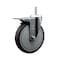 Service Caster 6 Inch Thermoplastic  Rubber Wheel Swivel 34 Inch Threaded Stem Caster Total Lock Brake SCC SCC-TSTTL20S614-TPRB-34212 - alternate 1